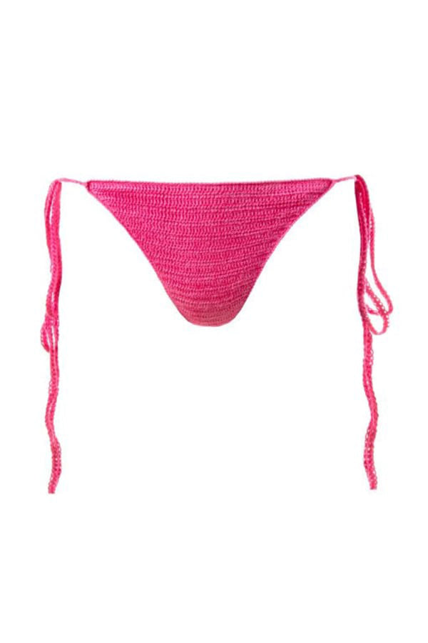 Fuschia Hand Crochet Bikini Bottom