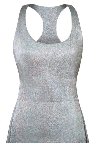 Silver Scoop Neck Mini Dress | (est. retail $800)