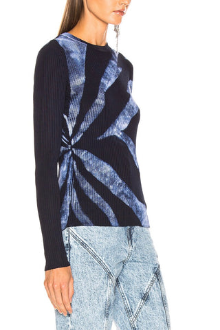 Tie Dye Rib Long Sleeve Top | (est. retail $750) Shirts & Tops Proenza Schouler   