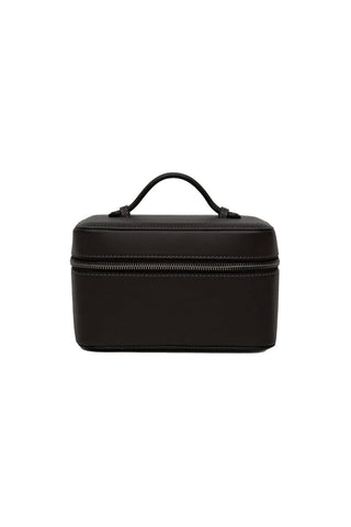 The Beauty Case in Nappa Leather (Black)