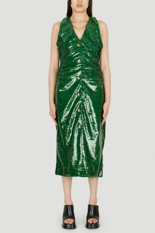 Sequin Ruched Midi Dress| new with tags | (est. retail $570) Dresses Ganni   