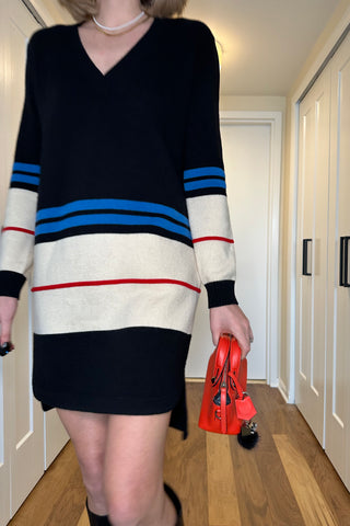 Wool-cashmere Striped Sweater Dress Dresses Givenchy   