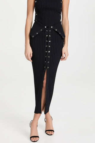 Lace Up Eyelet Skirt | (est. retail $720) Skirts Dion Lee   