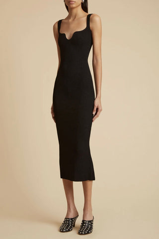 Nina Dress in Black | (est. retail $1,180) Dresses Khaite   