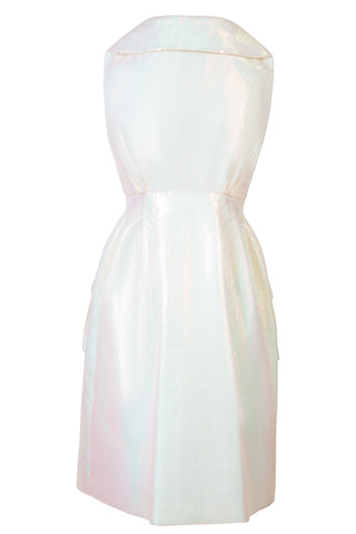 Iridescent Sequin Embellishment Gilet-Dress