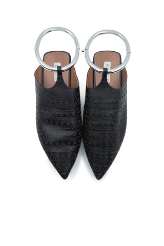 Convertible Leather Flats (est. retail $1,250) Mules Alaia   
