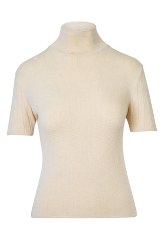 Short Sleeve Mockneck Knit Top Shirts & Tops Jil Sander   
