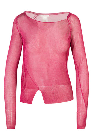 Giro Asymmetric Open-Knit Lurex Sweater | (est. retail $1,490)