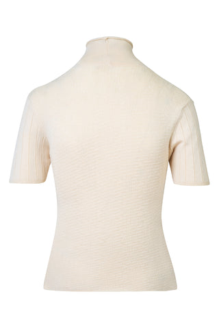 Short Sleeve Mockneck Knit Top Shirts & Tops Jil Sander   