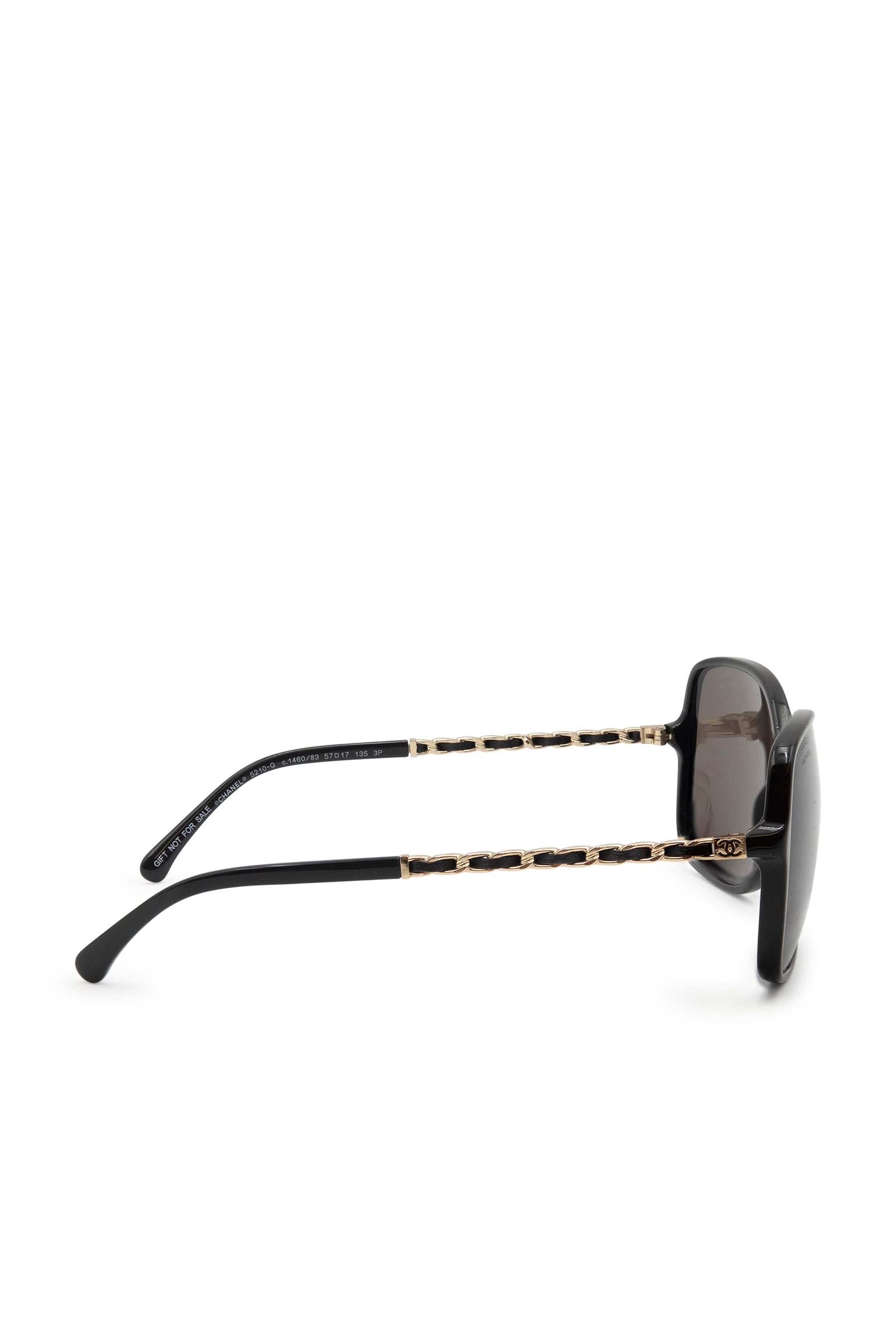 Chanel Interlocking CC Logo Square Sunglasses - Black Sunglasses