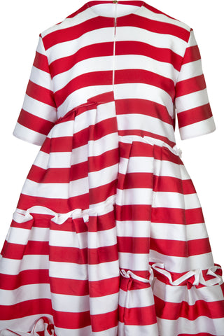 Striped Red Midi Dress | Pre-Fall '20 Collection (est. retail $5,610)