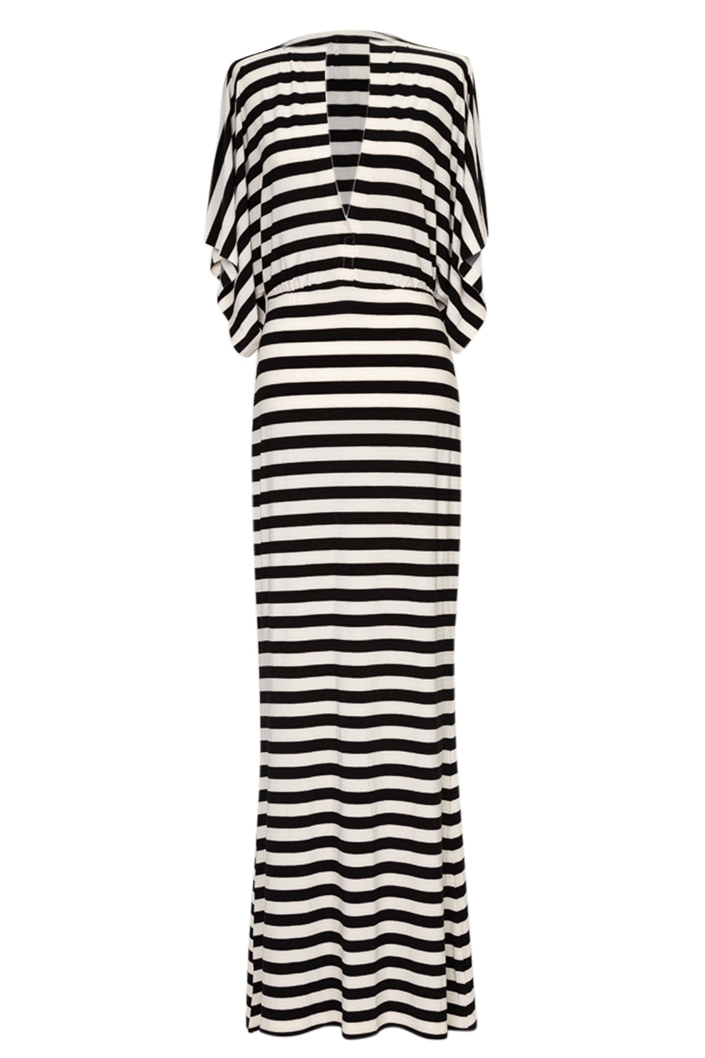 Norma Kamali 'Obie' Striped Stretch-Jersey Dress – Dora Maar