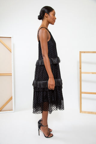 Polka Dot Fringe Dress | (est. retail $2,543)