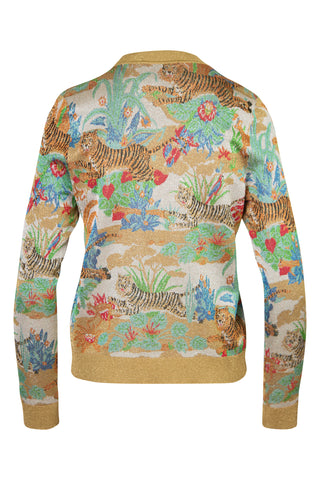 by Alessandro Michele Chinese New Year Metallic Jacquard Cardigan | SS'22 (est. retail $2,200)