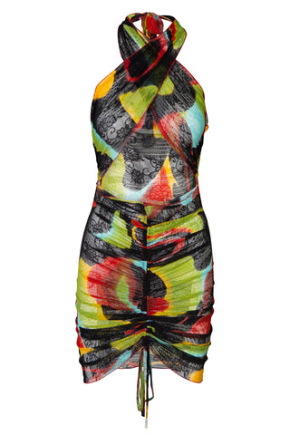 Green Swirl Wrap Dress | new with tags (est. retail $295)