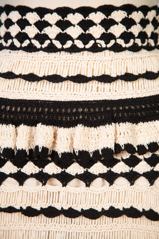 Anneke Tiered-crochet Cotton-knit Midi Skirt | (est. retail $695) Skirts Zimmermann   