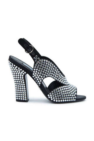 Crystal Calzature Donna Crystal Embellished Slingback Sandal Sandals Prada   