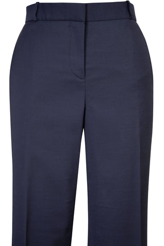 Navy Wool Slim Pants Pants The Row   