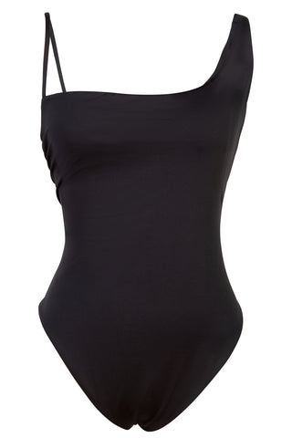 Jersey One-piece One-shoulder Swimsuit | (est. retail $225) Swimwear Max Mara   