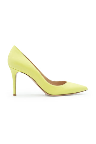 Neon Leather Pumps