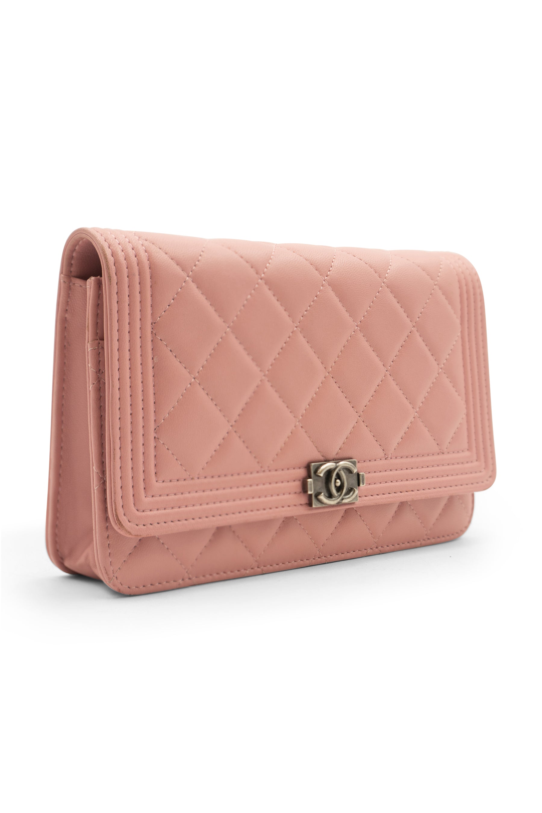 Pre-owned Chanel Leather Wallet In Pink