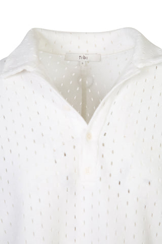 Hensley Pique Men's Polo Shirt | (est. retail $425) Shirts & Tops Tibi   