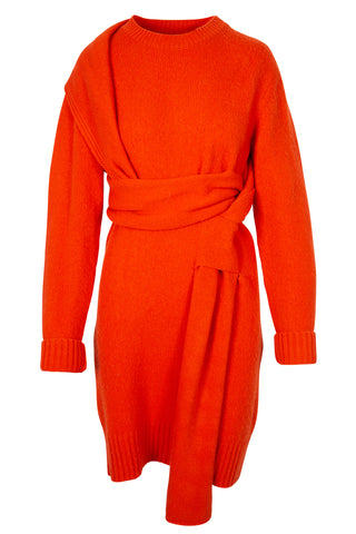 Wool Wrap Knit Midi Dress | FW '19 Collection