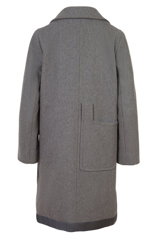 Double-breasted Wool Blend Coat Coats Miu Miu   