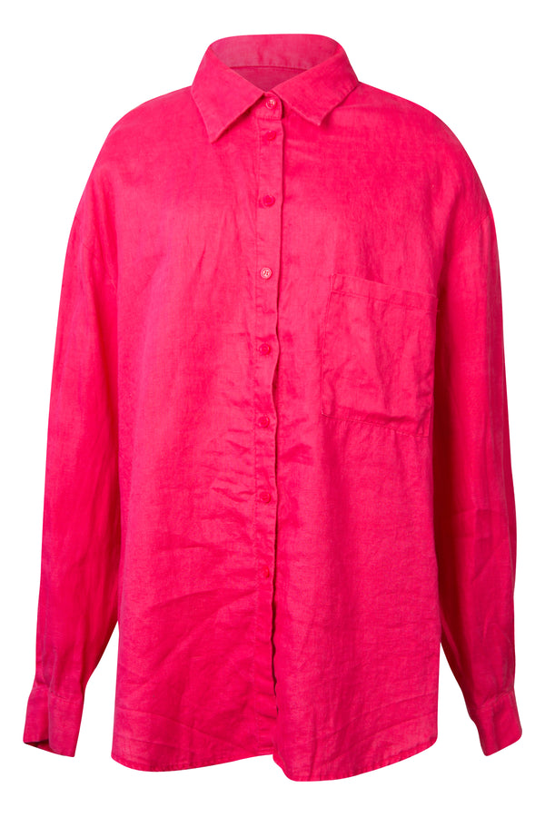 Pink Long Sleeve Button Down