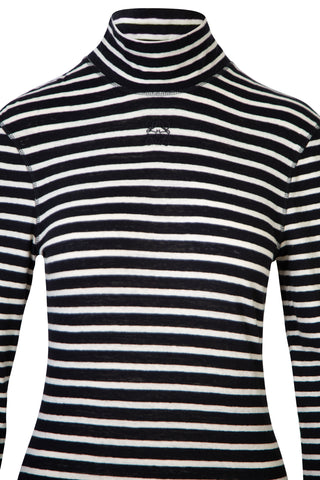 Striped Turtleneck Midi Dress | (est. retail $990) Dresses Loewe   