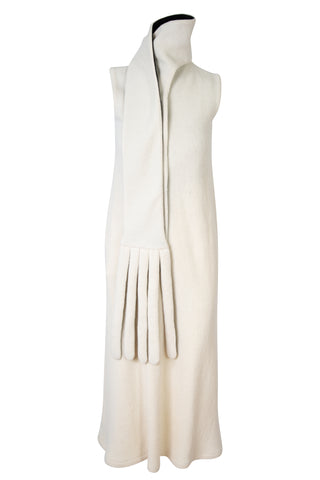 Wool-blend Scarfneck Sleeveless Dress | new with tags