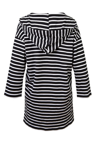 More Joy, Logo-Patch Striped Hooded Sweatshirt | new with tags | (est. retail $245) Shirts & Tops Christopher Kane   