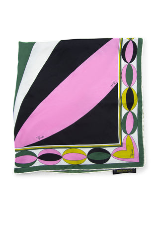 Abstract Printed Silk Scarf