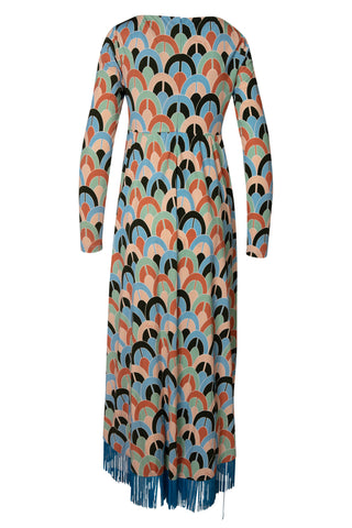 Loretta Dress in Geo Dew Moss | new with tags (est. retail $695)