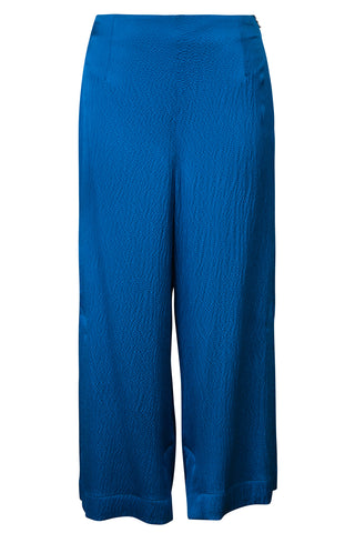 Wide Leg Capri Pants in Royal Blue