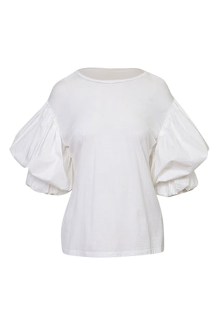 Ruffle Sleeve Cotton Shirt Shirts & Tops Johanna Ortiz   