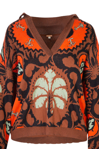 Whimsical Palm Tree Knit Top | Fall '22 Ready-To-Wear Collection (est. retail $650)