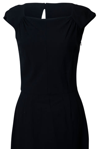 Black Open-Back Midi Dress Dresses Ralph Lauren   