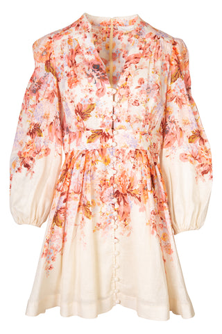 Devi Floral Plunge Mini Shirtdress | (est. retail $750) Dresses Zimmermann   