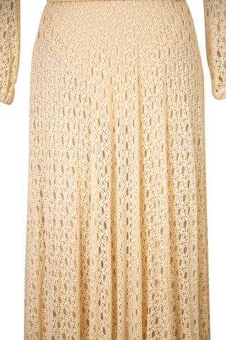 Monstera Crochet Bustier Dress in Sand | (est. retail $875) new with tags