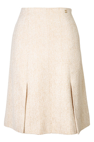 Vintage Boucle Knee Length Skirt | Cruise '01 Skirts Chanel   