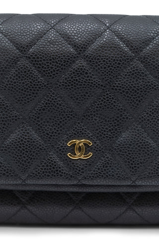 Beauty Caviar Leather Quilted Clutch Clutches Chanel   