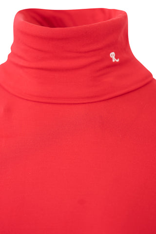 Uni Sous Turtleneck Top in Red