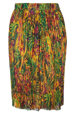 Vintage 1980's Pleated Midi Skirt