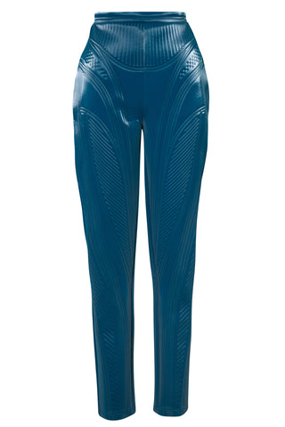 Blue Embossed Leggings | new with tags (est. retail $720)