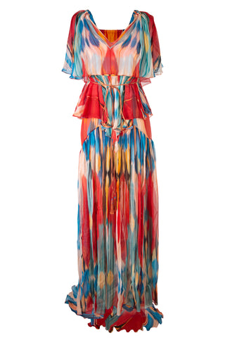 Abstract Print Maxi Dress | (est. retail $5,250)