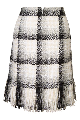 by Karl Lagerfeld Tweed Plaid Knee Length Skirt | Métiers d'Art '06 Collection Skirts Chanel   