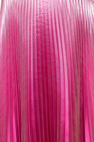 Pink Lamé Pleated Skirt | new with tags Skirts Christopher Kane   