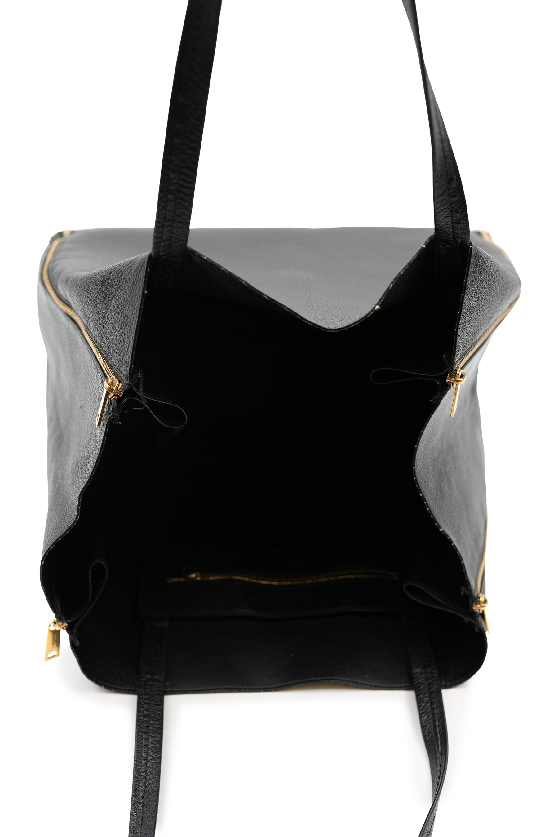 Celine Horizontal Cabas Women's Leather Tote Bag Black,Bordeaux