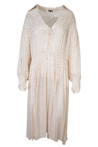 Silk Heart Print Midi Dress | (est. retail $880)